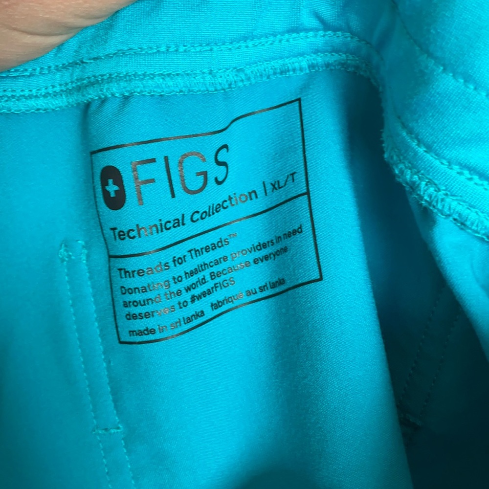 Figs Zamora jogger scrub pants- teal XL tall